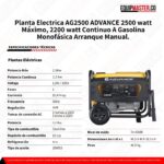 Planta Electrica AG2500 ADVANCE -Equipmaster