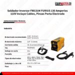 Soldador Inversor FURIUS FW131M 130 Amperios -Equipmaster