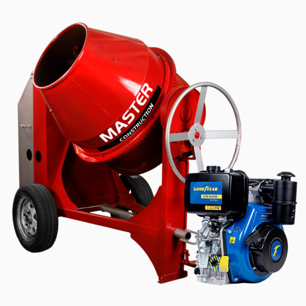 Mezcladora Concreto 1.5 Bultos Gasolina EM-M1.5B-GYW420FAR GOODYEAR- Equipmaster