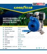 Motobomba 3x3 GOODYEAR Diesel GY420-B300 _ Equipmaster