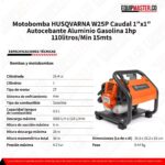 Motobomba HUSQVARNA W25P -Equipmaster