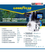 Motor Goodyear diesel 10hp GYW420FAR - Equipmaster