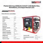 Planta Eléctrica DGR1201 DUCATI 1100 Watts Max - Equipmaster