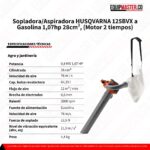 Sopladora - Aspiradora HUSQVARNA 125BVX - Equipmaster