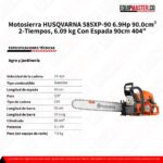 Motosierra HUSQVARNA 585XP-90 6.9Hp -Equipmaster