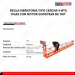 Regla Vibratoria Tipo Cercha 4 mts RV4.000-GY215 - TRABAJO PESADO - Equipmaster