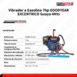 Vibrador de Concreto Goodyear VGEM GYW2153RS - Equipmaster