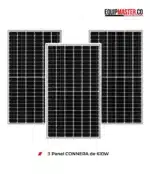 BOMBA Solar Tipo LAPICERO Sumergible Multietapas KOLOSAL 750W (1hp) KOLOS3-95-75-11 Altura Max. 98mts Caudal Max. 58lts/min, INCLUYE CONTROLADOR + TRES PANELES 610W - Imagen 3