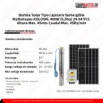Bomba solar lapicero kolos3 47 40 4 -Equipmaster