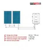 Bomba solar para agua limpia KOLOS3-80-60-7 - Equipmaster