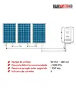Motobomba solar sumergible KOLOS3-95-75-11 -Equipmaster