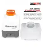 Fumigadora De Espalda HUSQVARNA 318iS20 De Lanza, 20lts A Batería 12v-4amp - Imagen 3