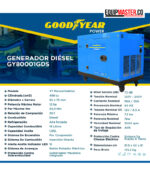 Generador Goodyear Diesel GY80001GDS -Equipmaster