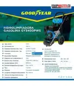 Hidrolimpiadora gasolina GY3400PWS - Equipmaster