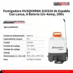 Pulerizadora 318iS20 de batería versátil - Equipmaster