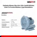 Soplador (50101) (50015) EM-MS-0750S Monofasico - Equipmaster