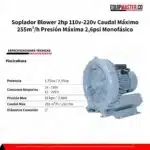 Soplador Blower (50042) EM-MS-1500S Monofasico - Equipmaster