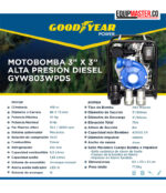 Ficha motobomba diesel goodyear gyw803wpds presion -Equipmaster
