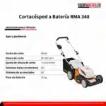 Cortacésped-RMA-348-stihl-a-Batería-Equipmaster