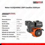 Motor HUSQVARNA 13HP Gasolina 3600rpm
