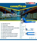 Patín hidráulico 2500kg -Equipmaster