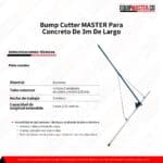 Bump Cutter MASTER Para Concreto De 3m De Largo - Equipmasterr