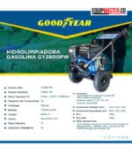 Hidrolavadora Gasolina GY3800PW -Equipmaster