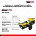 Ensiladora De Forrajes EFM-4 para motor gasolina PENAGOS -Equipmaster