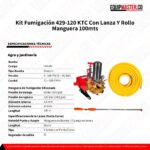 Kit Fumigación 429-120 KTC Con Lanza Y Rollo -Equipmaster