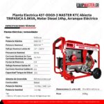 Planta Electrica 437-ODG9-3 MASTER KTC Abierta -Equipmaster