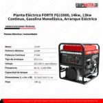 Planta Eléctrica FORTE FG15000 Monofasica -Equipmaster