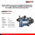 Bomba Eléctrica para Piscina PEDROLLO PRIMA 100T -Equipmaster