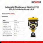Apisonador tipo canguro MASTER EM-JNC565 -Equipmaster
