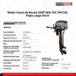 Motor fuera de borda 15hp popa larga SEA-TEC -Equipmaster