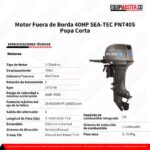 Motor fuera de borda pata corta PNT40S -Equipmaster