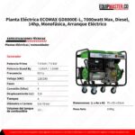 Generador monofasico con AVR GD8000E-L -Equipmaster