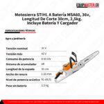 Motosierra STIHL A Batería MSA60 -Equipmaster