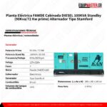 Planta eléctrica 100 kVA 80 kW Fawde CA4DF2-14D -Equipmaster