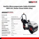 Rodillo vibrocompactador RWYL41C -Equipmaster