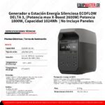 Generador Ecoflow DELTA 3 - Equipmaster