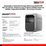 Generador eléctrico silencioso DELTA 3 PLUS -Equipmaster