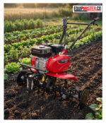 Motoazada advance am950g de 7hp trabajando en campo de cultivo -Equipmaster