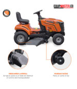 tractor para cortar cesped Evans TP1642 descarga lateral y ruedas guias - Equipmaster
