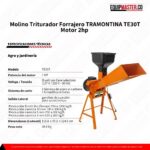 Ficha Tecnica y Especificaciones Molino Triturador Tramontina TE30T Equipmaster