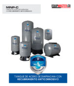 Linea de Tanques Metalicos de Diafragma Pearl Anticorrosivos Serie MNPC Equipmaster