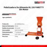 Peletizadora con tolva KL150-Equipmaster