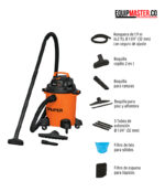 Accesorios aspiradora truper asp 06 3hp - Equipmaster