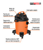 Caracteristicas aspiradora truper asp 06 Equipmaster