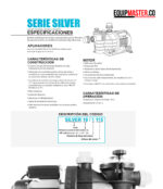 Electrobomba Para Piscina AQUA PAK SILVER71115 -Equipmaster
