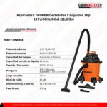 Especificaciones tecnicas aspiradora truper asp 06 -Equipmaster